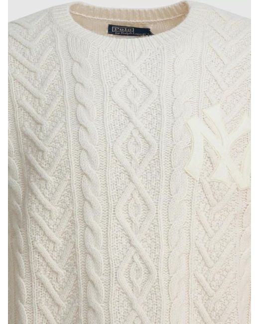 Polo Ralph Lauren White Round-Neck Knitwear for men