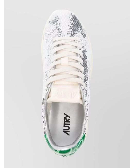 Autry Gray Low-Top Sneakers