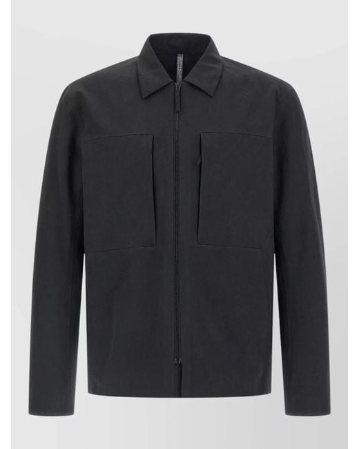 Veilance Black Polyester Mionn Lightweight Jacket for men