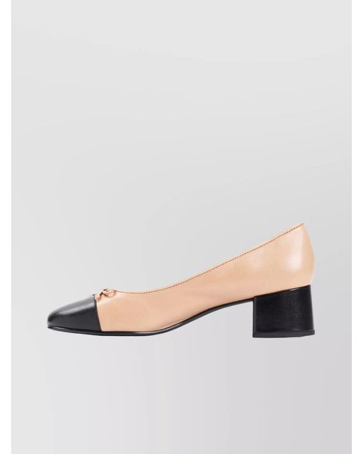 Tory Burch Natural Leather Pumps