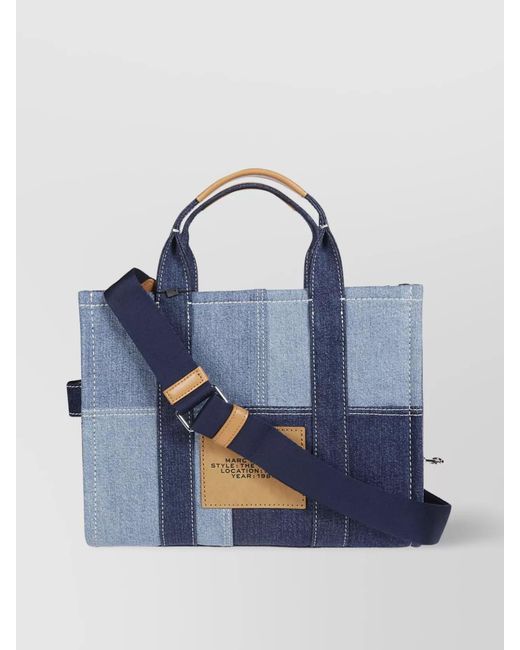 Marc Jacobs Blue The Tote Bag Medium Denim Tote Bag