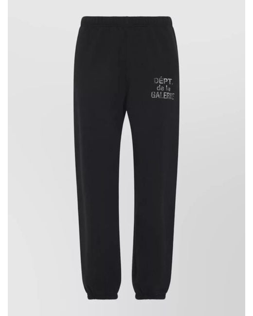GALLERY DEPT. Black Cotton Straight-Leg Track Pants for men