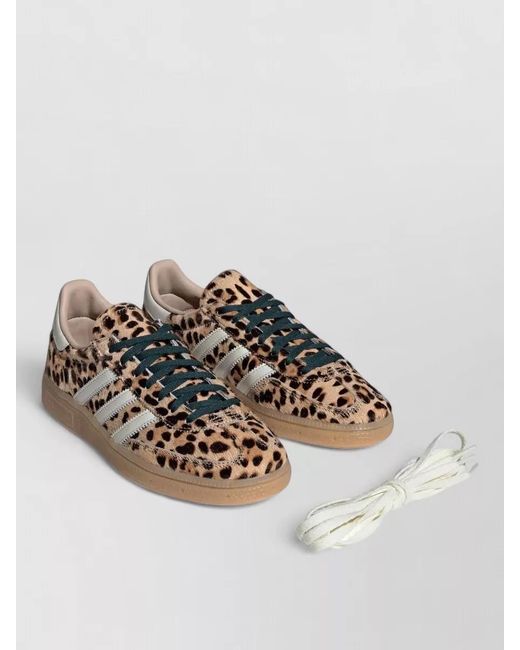 Adidas Metallic Handball Spezial Leather Animal Print Sneakers