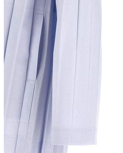 Homme Plissé Issey Miyake Blue Tailored Blazer Pleated Design Notched Lapel for men