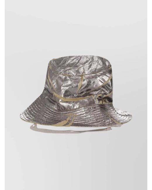 Rick Owens Metallic Nylon Bucket Hat
