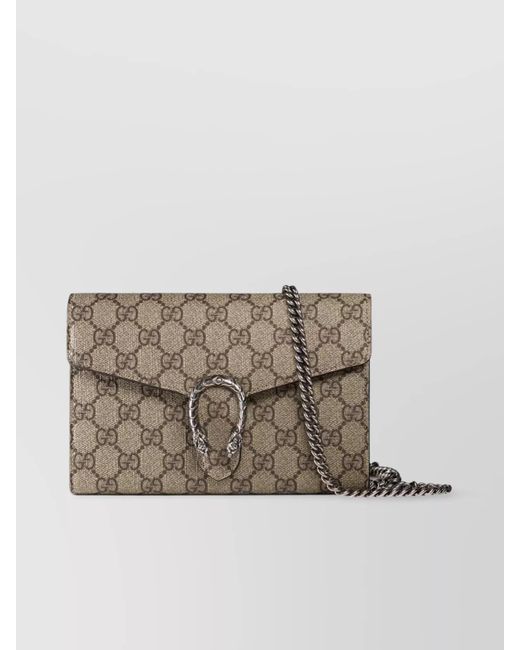 Gucci Natural Dionysus Gg Supreme Chain Wallet