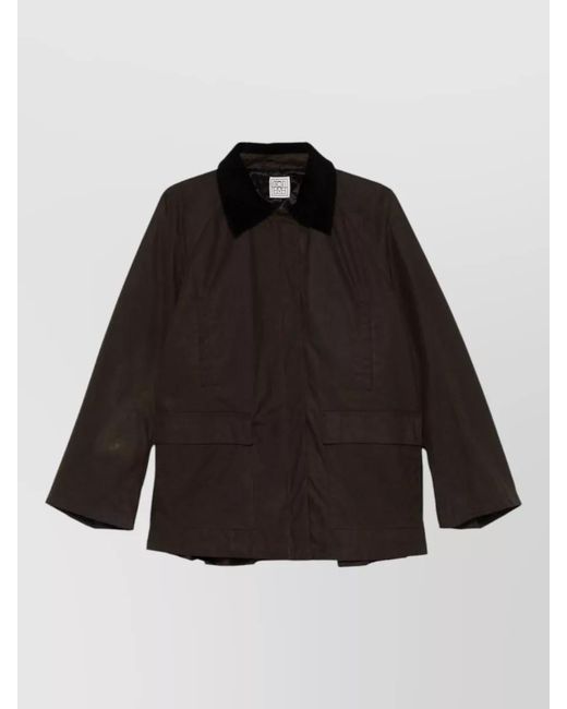 Totême Black Cotton Canvas Country Jacket