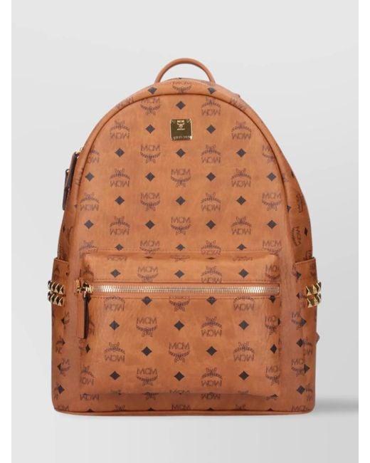 MCM Brown Leather Backpack for men