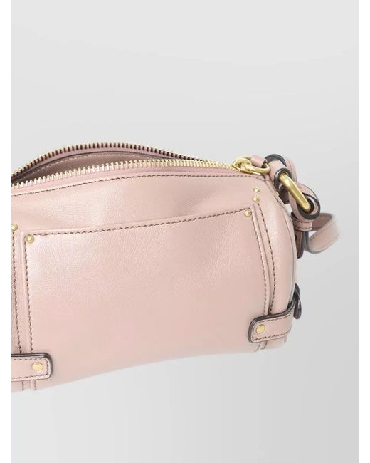Chloé Pink Paddington Small Shoulder Bag Chain Handle