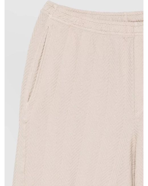 Missoni Natural Button Detail Shorts Side And Back Pockets for men