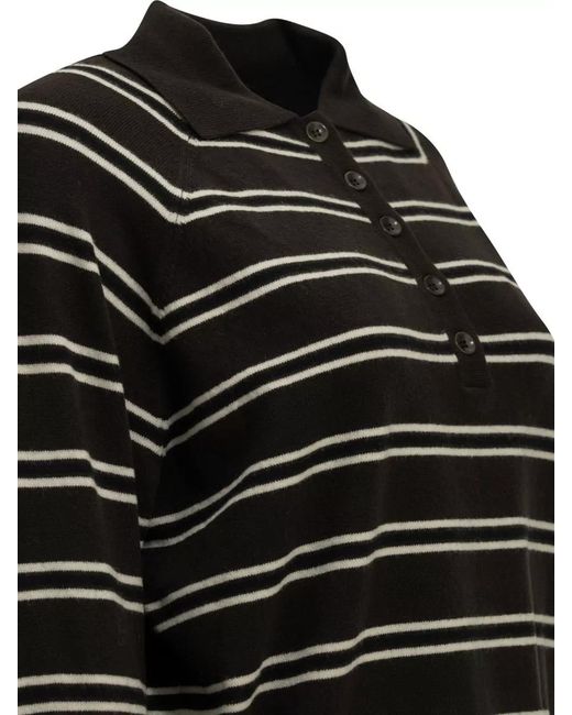 IVY & OAK Black Merino Wool Knit Top