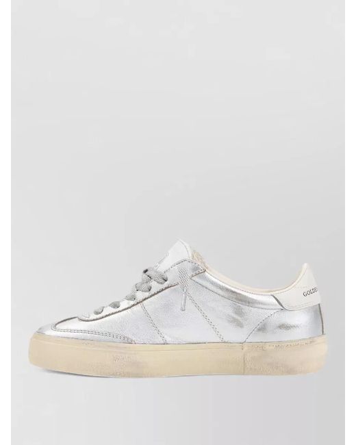 Golden Goose Deluxe Brand White Leather Soul Star Low-Top Sneakers