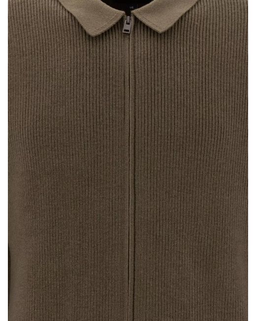 Vince Green Wool Blend Cardigan for men