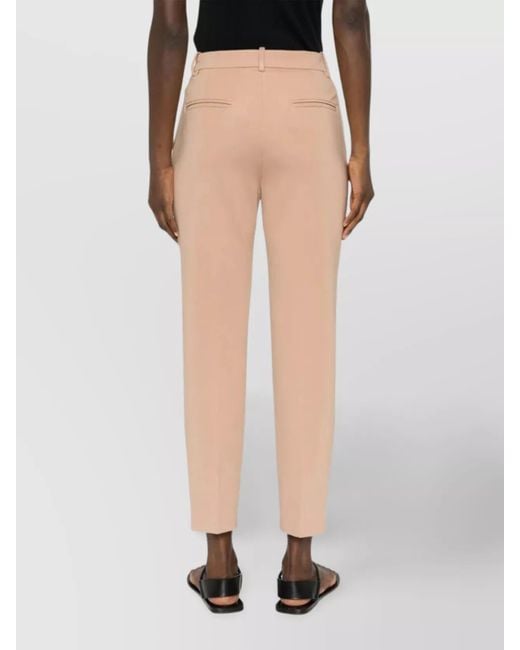 Pinko Natural Stylish Trousers With Pockets And Loops