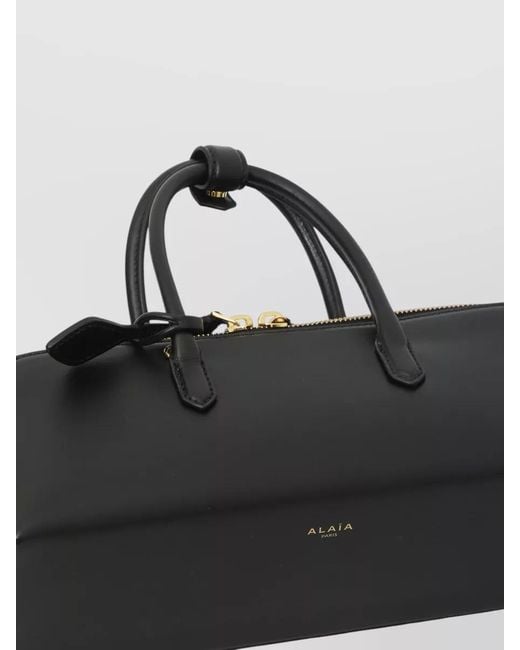 Alaïa Gray Delta Small Sculptural Clutch Bag