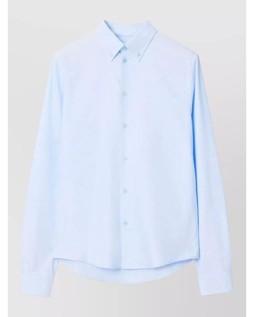 Burberry Blue Casual Shirts for men