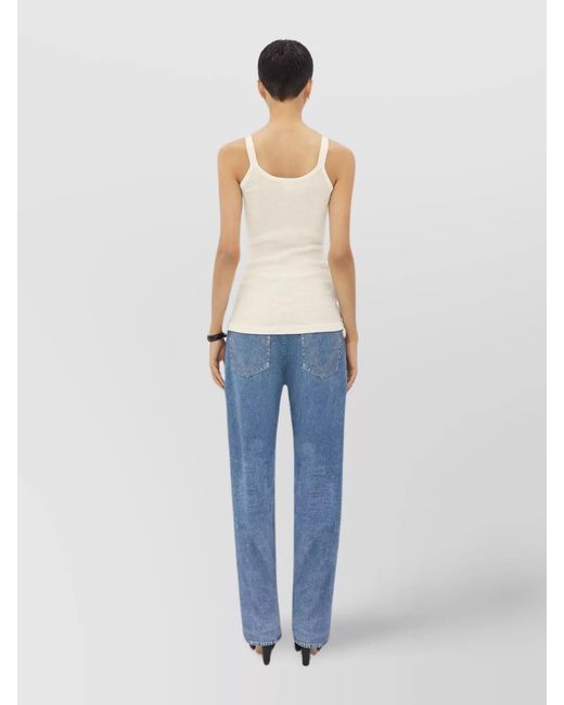Bottega Veneta Blue Slim-Fit Tank Top