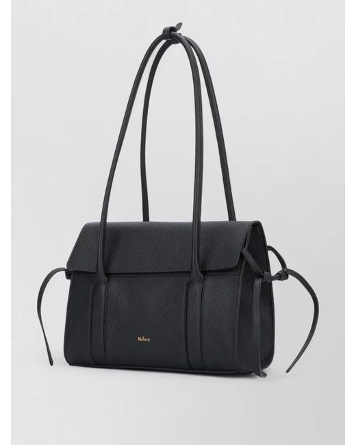 Mulberry Black Small Bayswater Shoulder Bag Long Handles
