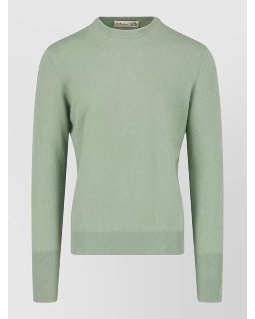 Ballantyne Green Cashmere Crewneck T-Shirt for men