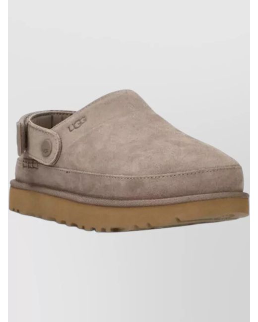 Ugg Natural Suede Leather Mules