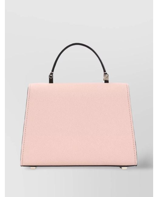 Valextra Pink Micro Iside Crossbody Bag