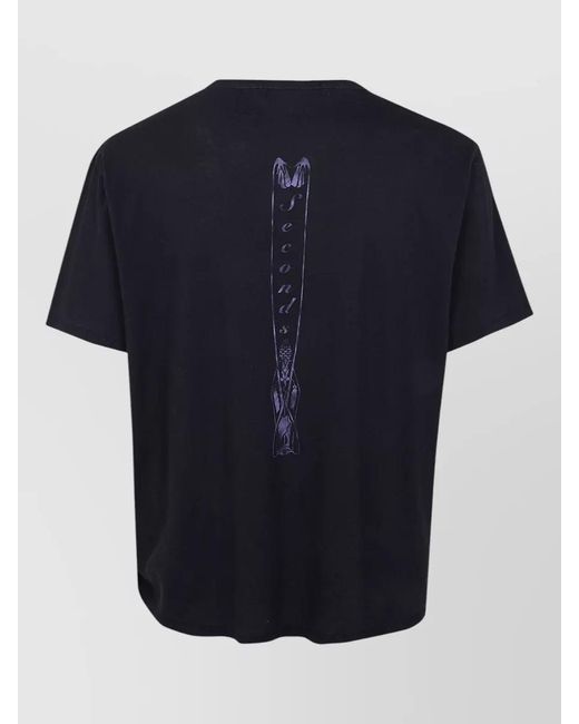 Our Legacy Blue Box Logo Crew Neck Short Sleeve T-Shirt for men