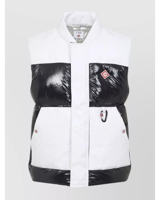 Casablanca White Down Puffer Vest for men