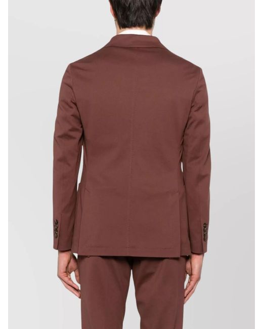 Circolo 1901 Red Cotton Double-Breasted Blazer for men