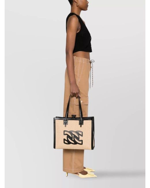 Casadei Natural Calf Leather Tote Bag
