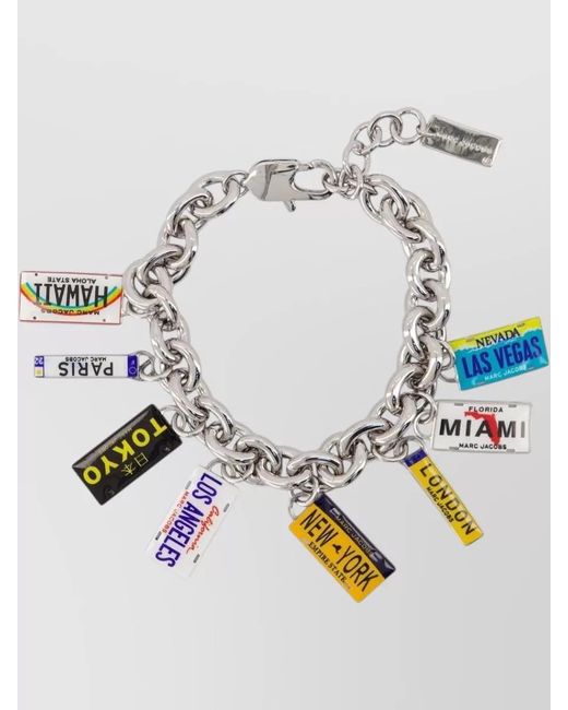 Marc Jacobs Blue Metal Charm Bracelet