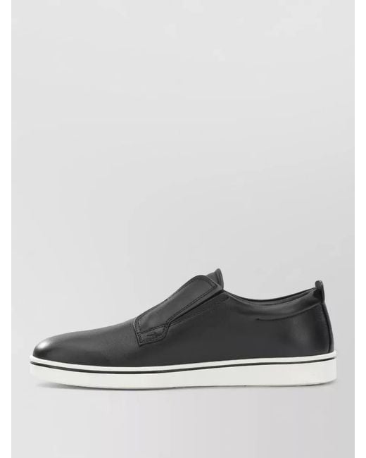 Ferragamo Gray Alfie Loafers Slip On Round Toe for men