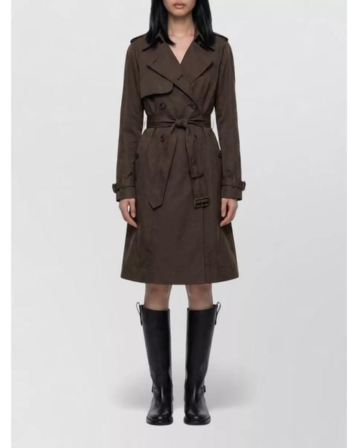 Burberry Multicolor Long Cotton Gabardine Trench Coat