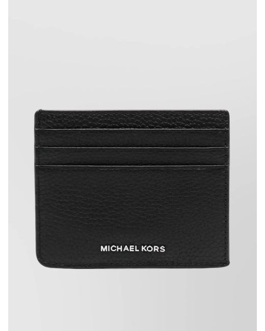 Michael Kors Black Zip Pocket Compact Cardholder for men