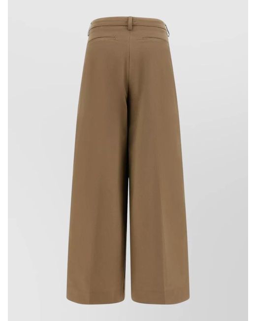 Thelatest Natural Deva Pants Belt Loops Wide Leg