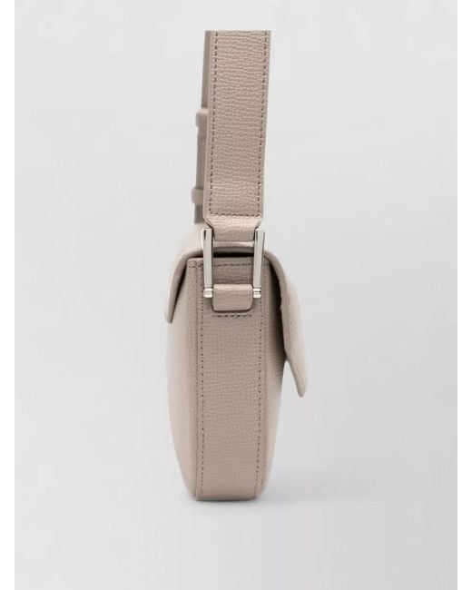 Emporio Armani White Leather Crossbody Bag Adjustable Strap