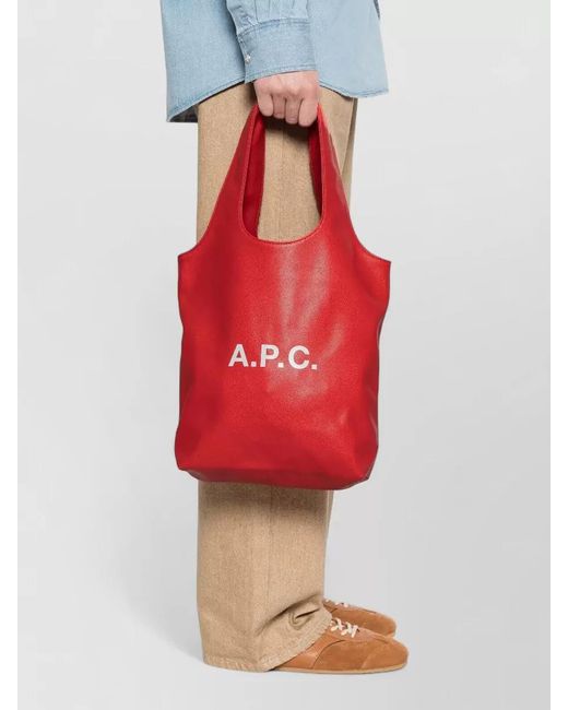 A.P.C. Red Ninon Small Shoulder Bag