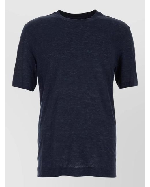 Zegna Blue Cotton T-Shirt for men