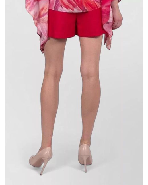 Roberto Cavalli Red Beach Shirt Belted Waist Kimono Sleeves