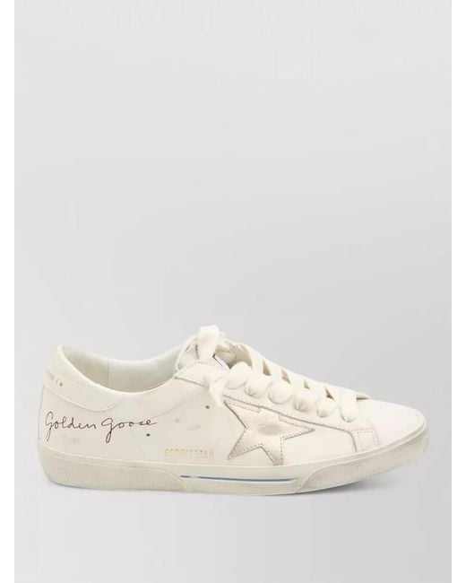Golden Goose Deluxe Brand Natural Leather Super Star Low-Top Sneakers for men