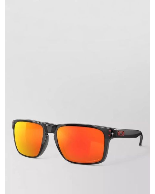Oakley Orange Rectangular Frame Sunglasses Silk Nylon Blend