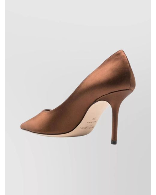 Jimmy Choo Brown Textile Pumps