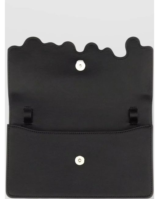 Fiorucci White Melted Shoulder Bag Scalloped Edge Detail