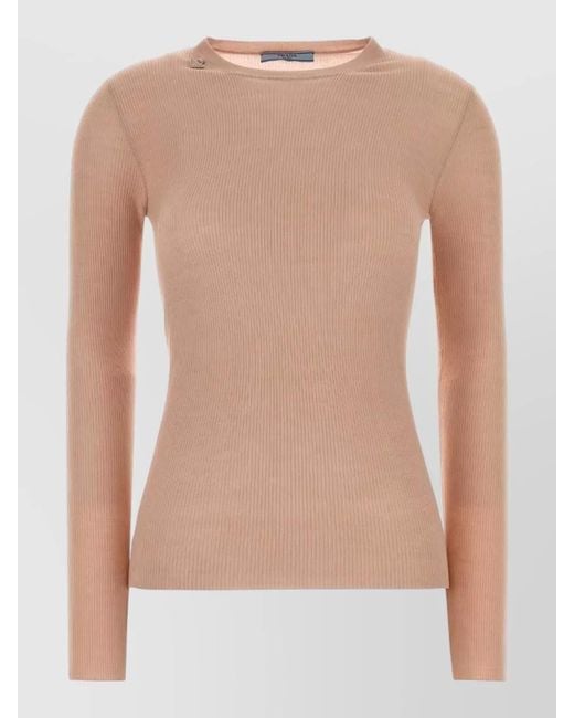 Prada Natural Virgin Wool Jumper