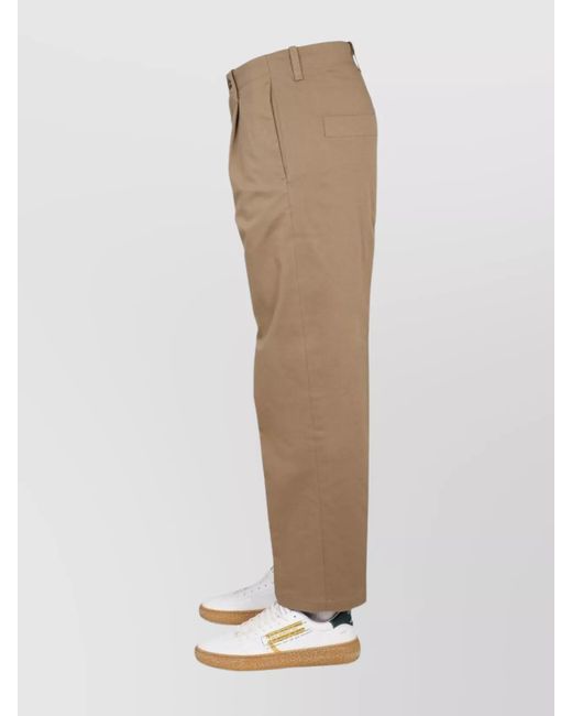 Etro Natural Cotton Straight-Leg Trousers for men