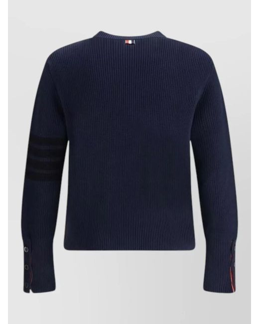 Thom Browne Blue Cotton Sweatshirt for men