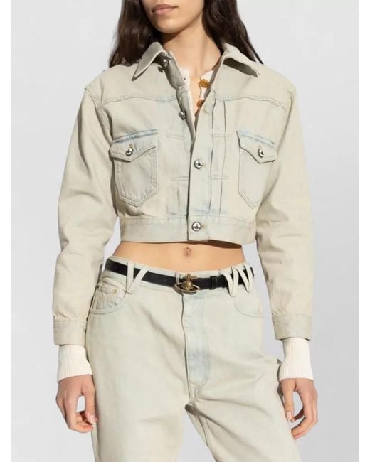 Vivienne Westwood Natural Denim Cropped Jacket