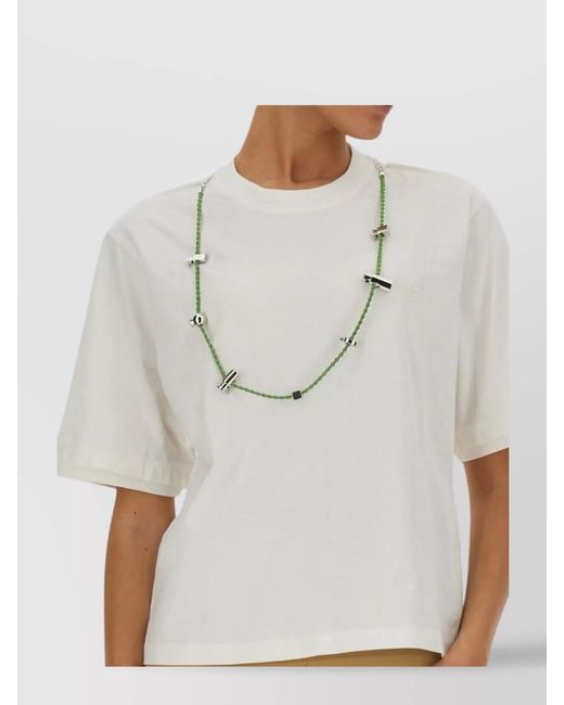 Ambush White Cotton Printed T-Shirt