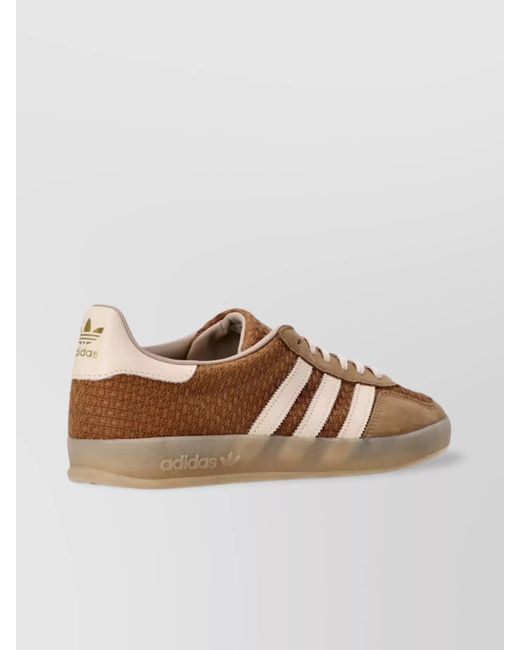 Adidas Brown Suede Leather Gazelle Indoor Low-Top Sneakers