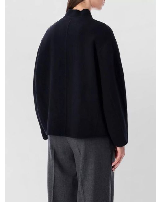 Soeur Blue Oversized Wool Coat