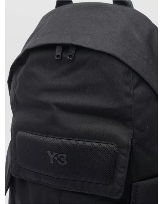 Y-3 Blue Logo Backpack for men